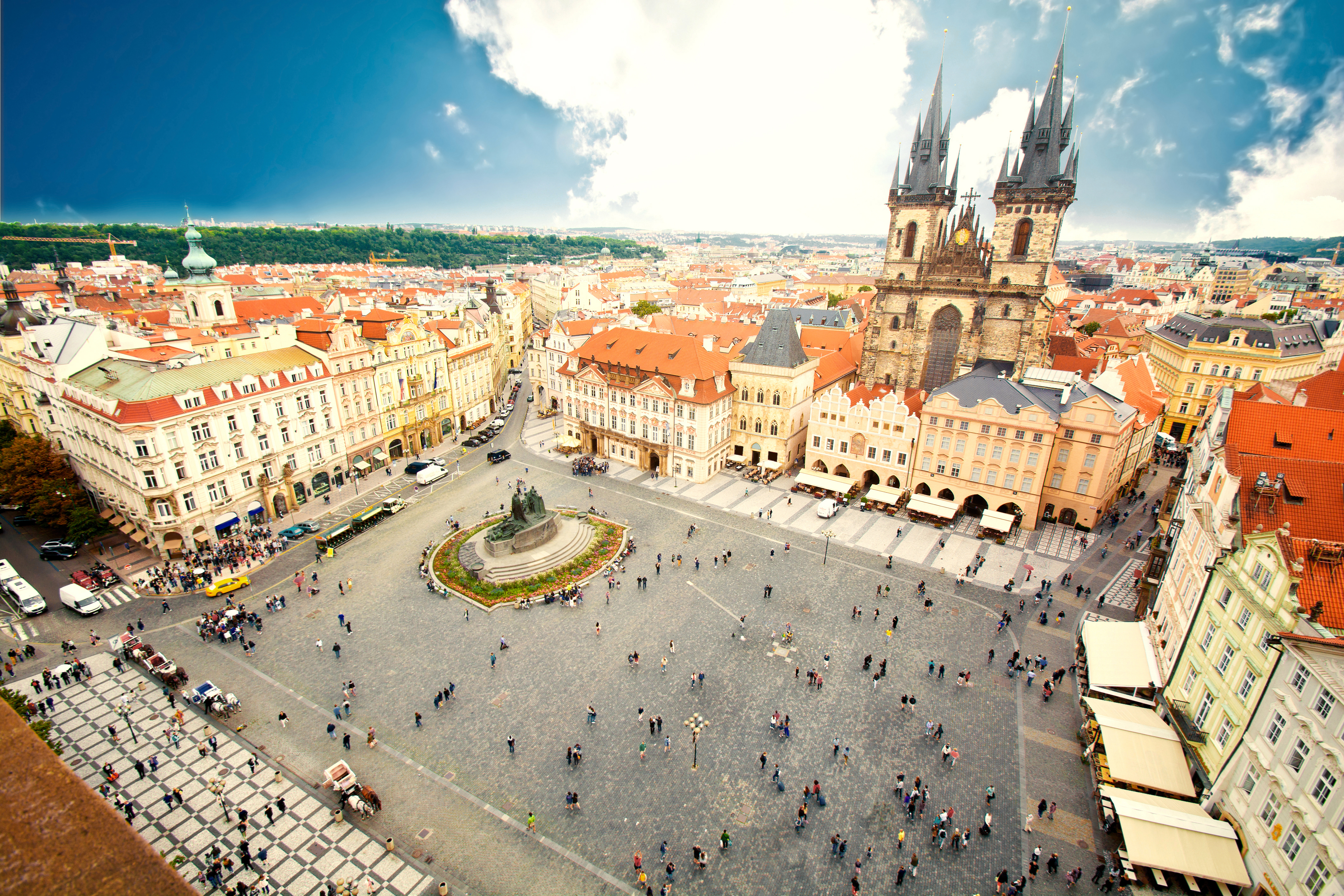Monuments of Prague.