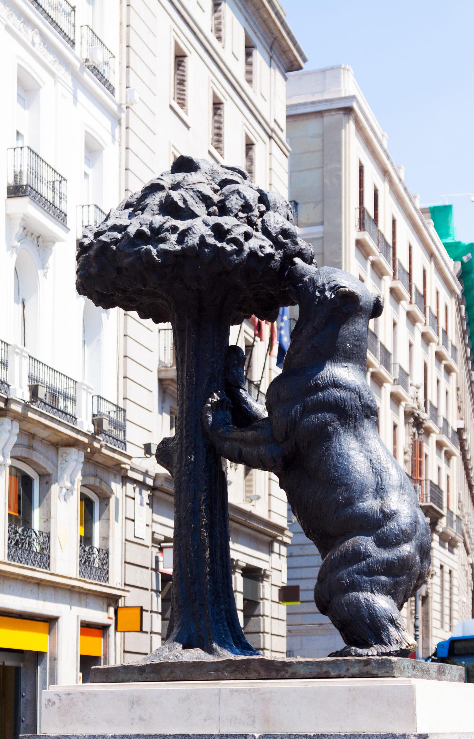 Symbol of Madrid -  Sculpture of Bear and Madrono Tree